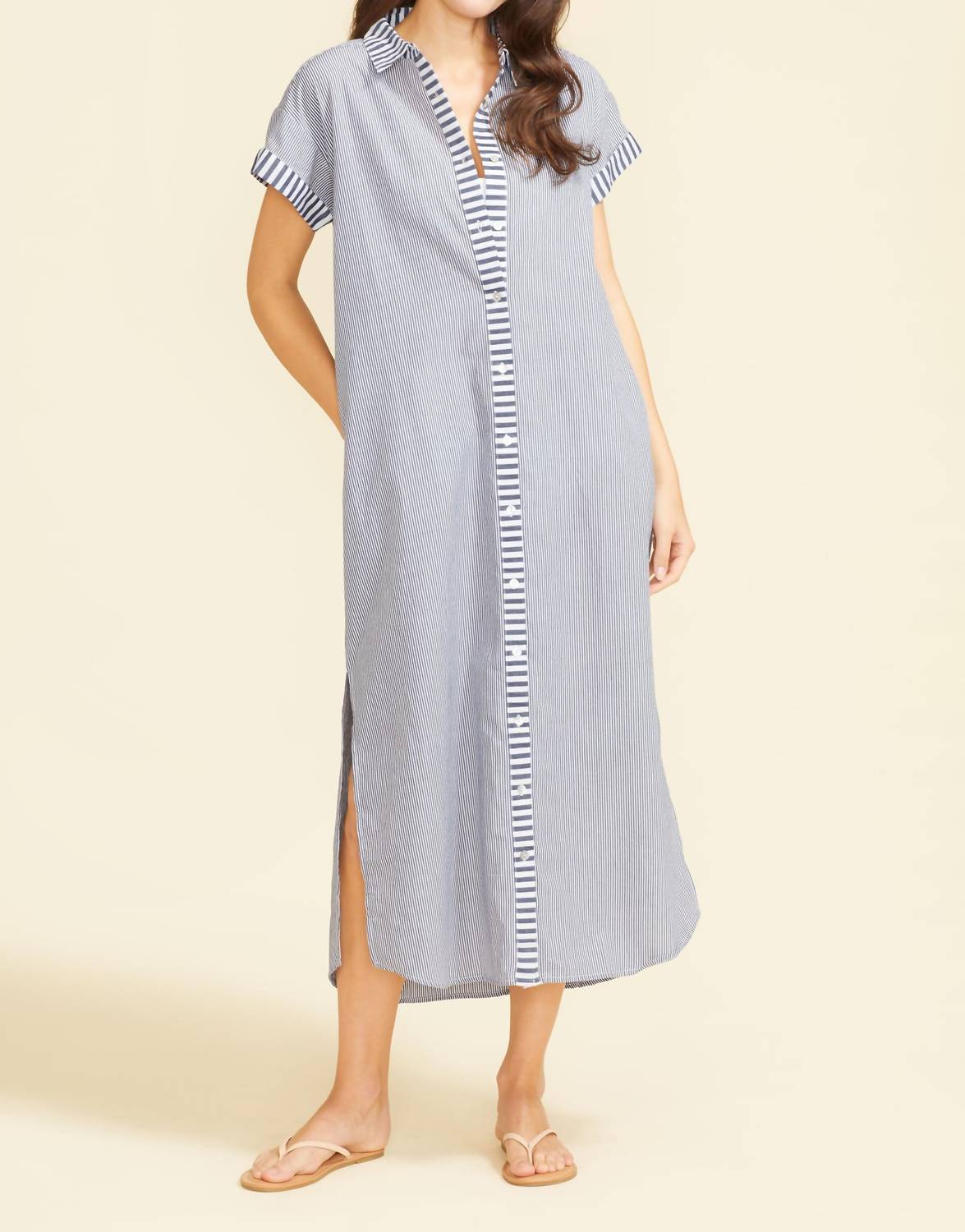 Sitano - Women's Riga Short Sleeve Midi Dress