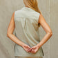 Crescent - Lisa Sleeveless Button Up Top