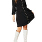 Double Take - Enchanting Elegance Long Sleeve Dress