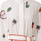 Emily Lovelock - Zora Embroidered Shirt Dress