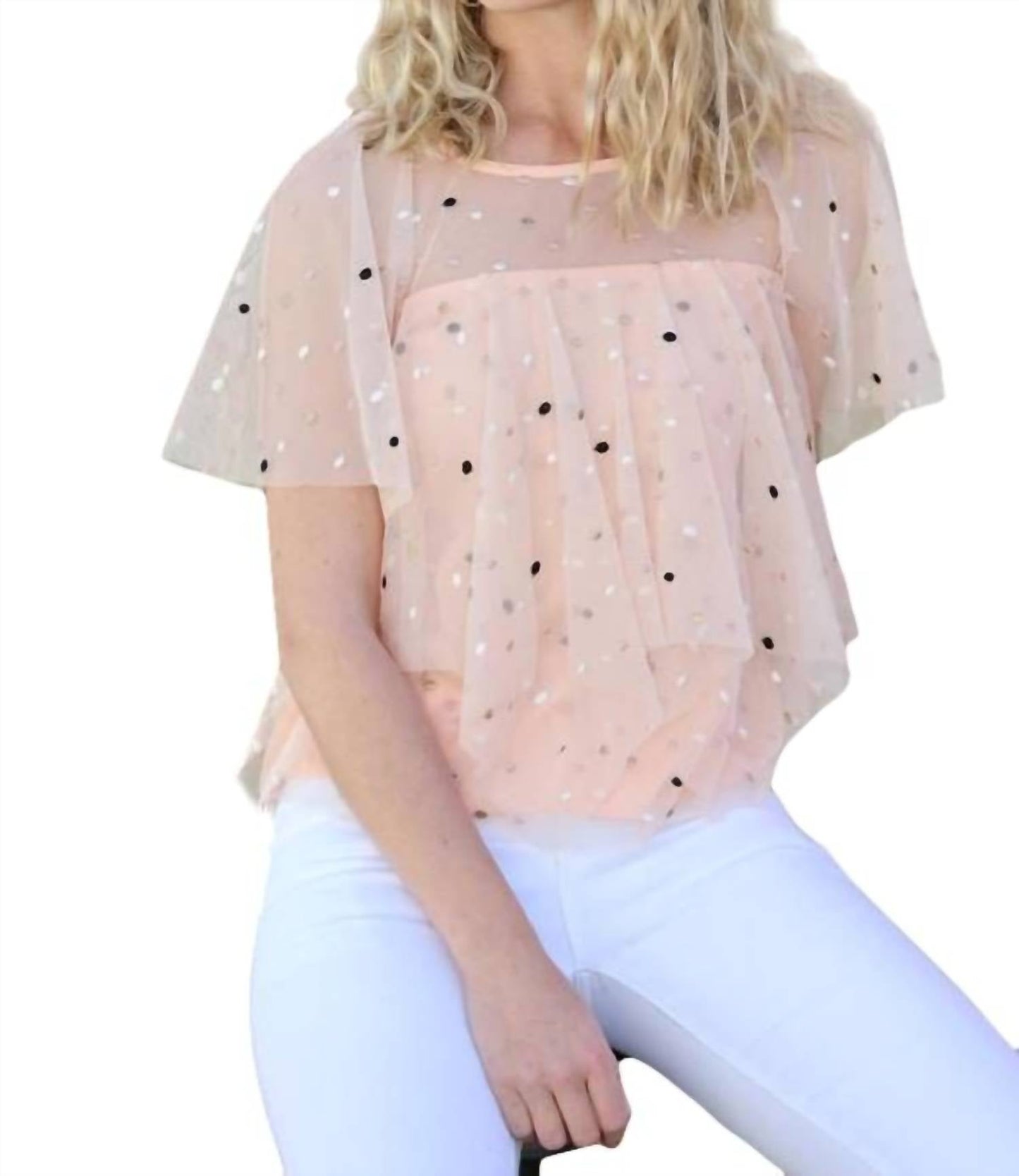 Eva Franco - Tiered Polka Dot Top