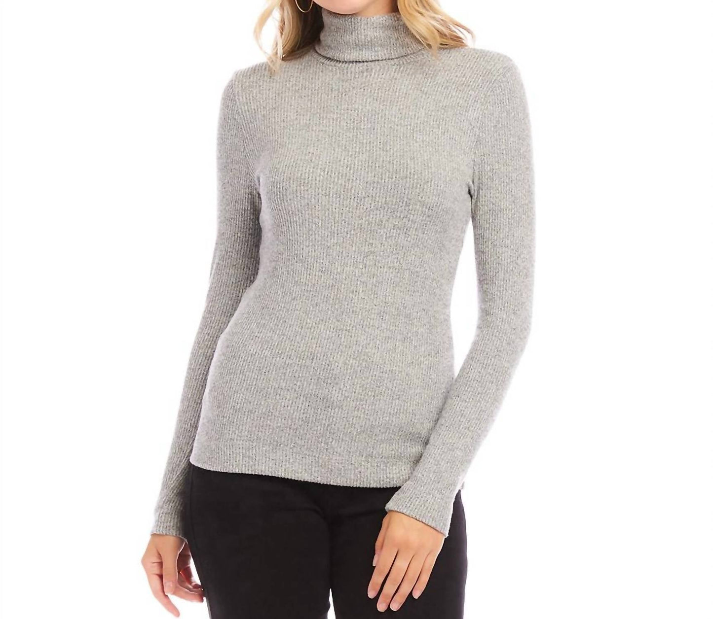 Karen Kane - Ribbed Turtleneck Top