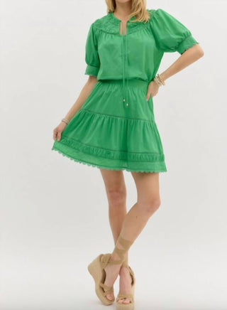 Entro - Puff Banded Sleeve Top