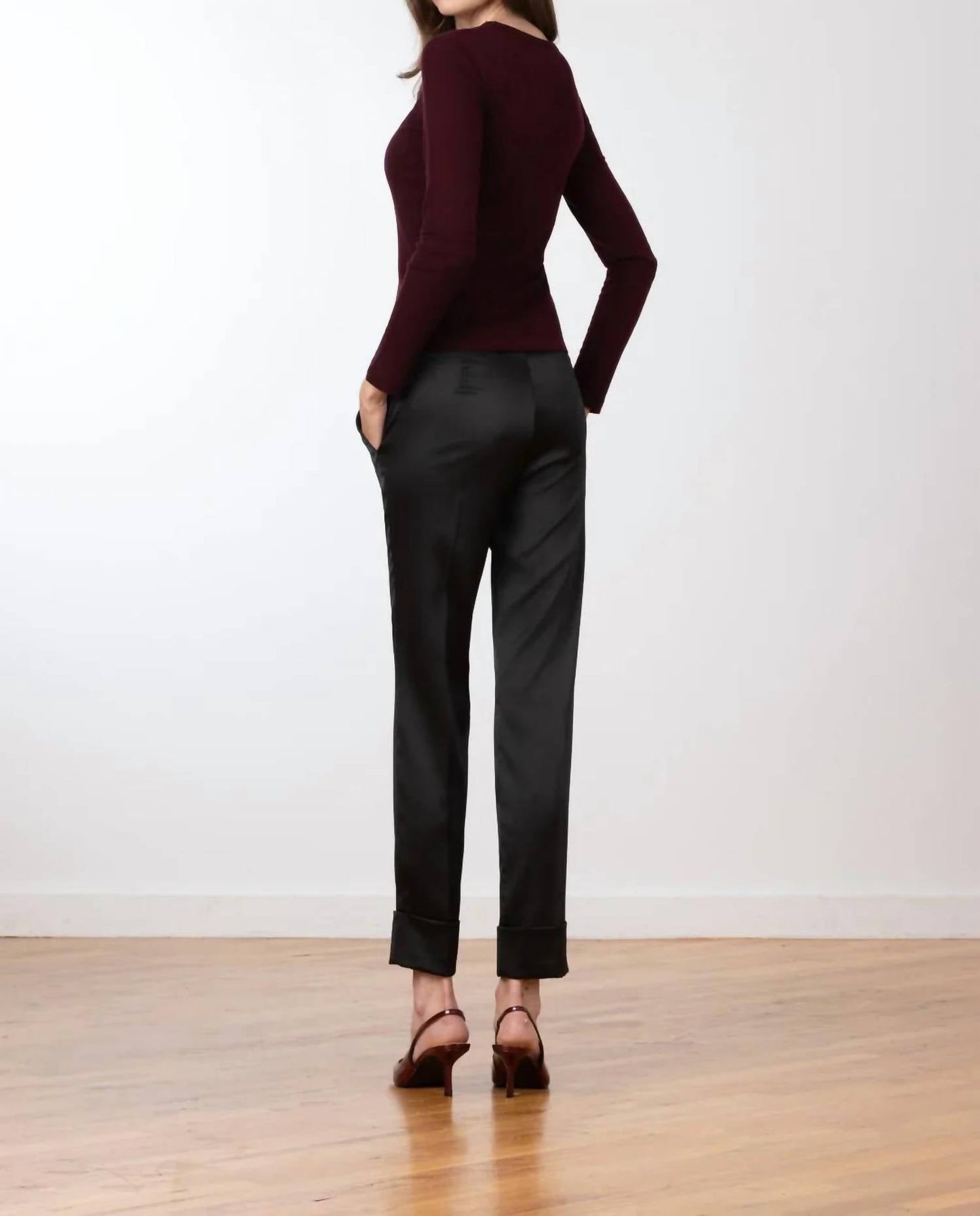 Avenue Montaigne - Ben Liquid Satin Pants