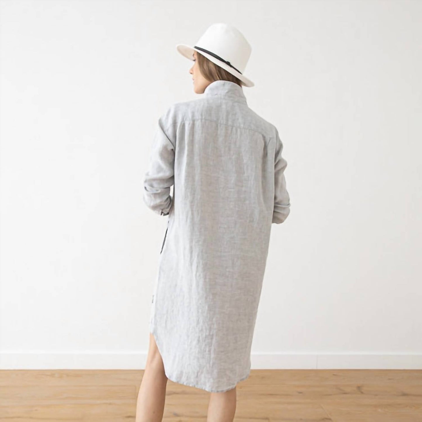 Linenme - Paula Linen Shirt Mini Dress