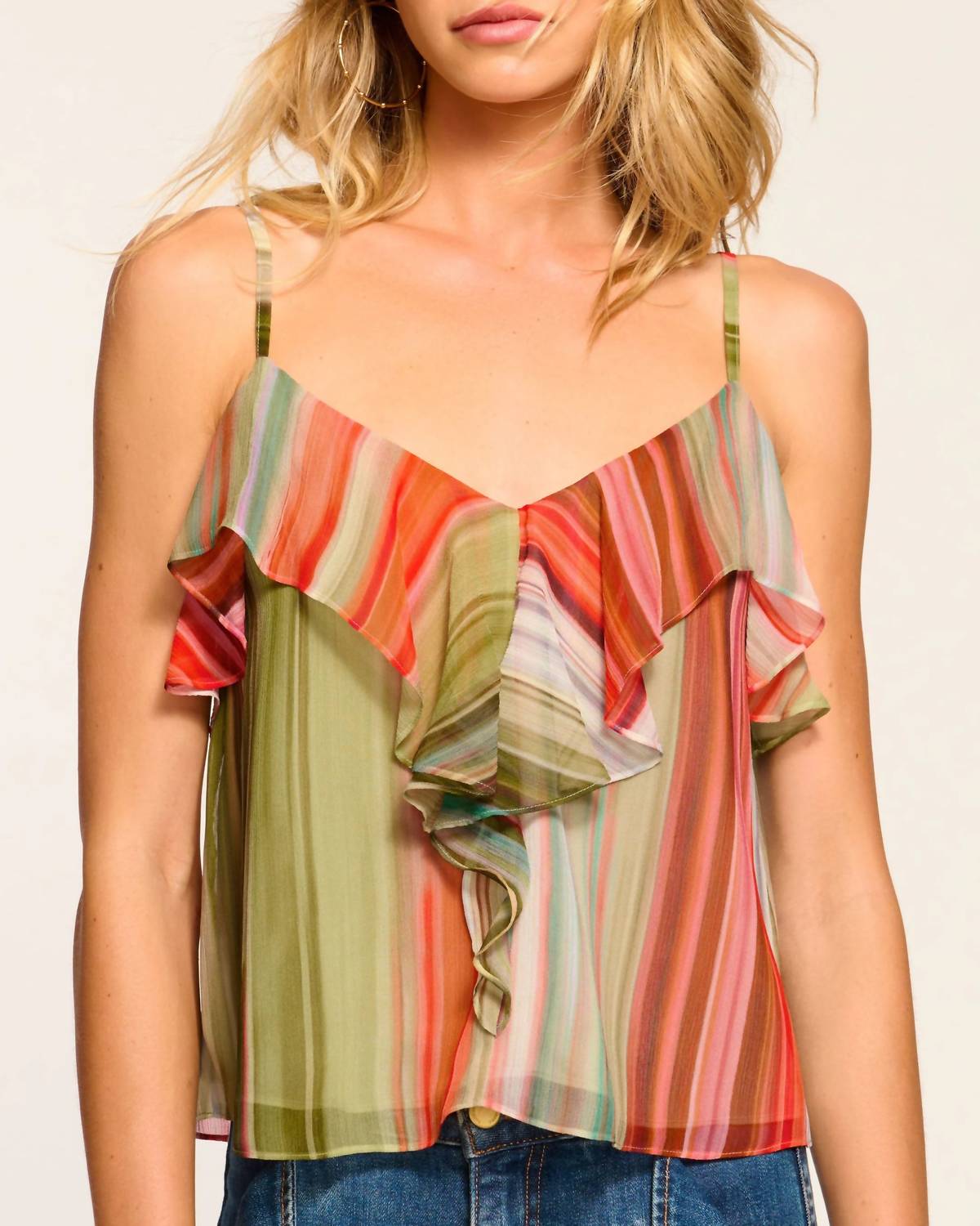 Ramy Brook - Keturah Silk Chiffon Tank Top