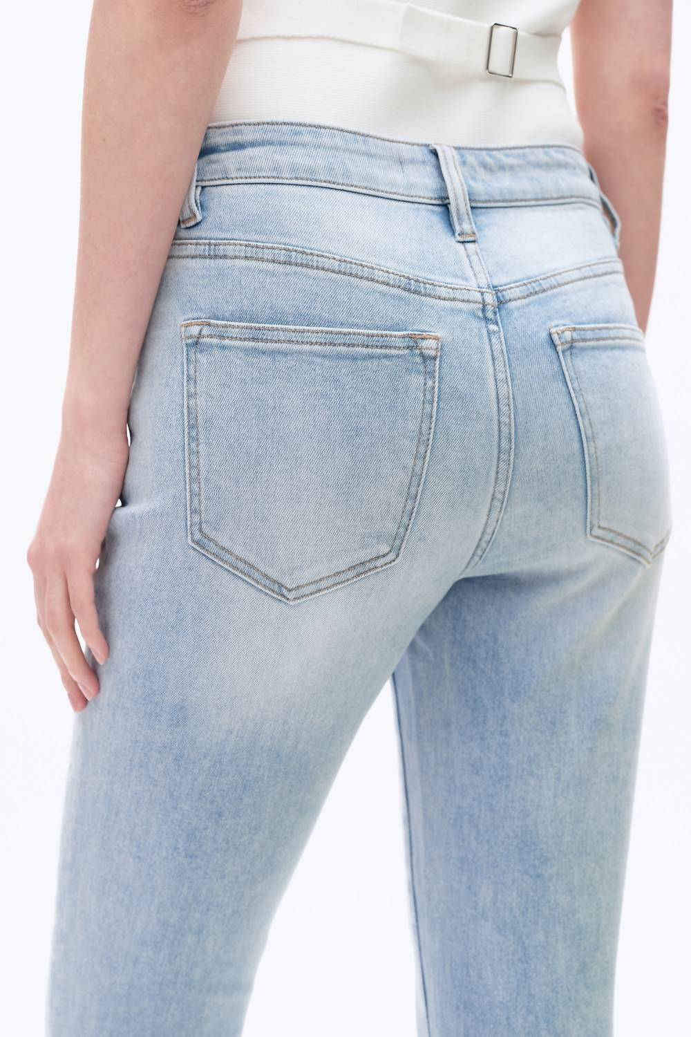 Bayeas - Mid Rise Bootcut Denim Jeans