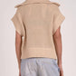 Elan - Cassie Short Sleeveless Sweater