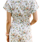 Entro - Floral Button Up Skort Romper