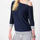 Joseph Ribkoff - Silky Knit One Shoulder Boxy Top