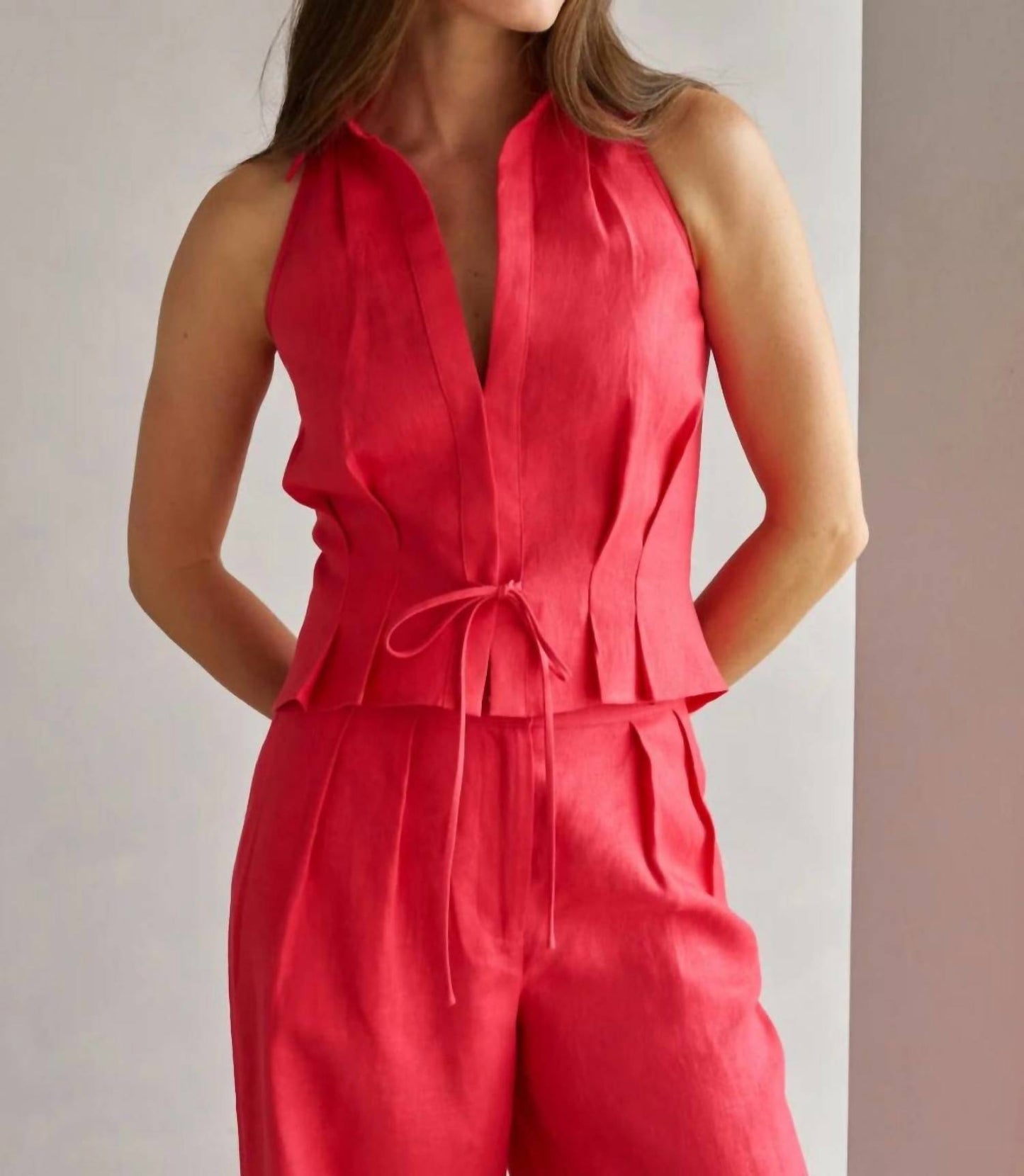 Hevron - Sloan Linen Vest