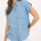Blu Pepper - Leah Chambray Camp Shirt
