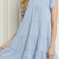 Entro - Mock Neck Ruffle Dress