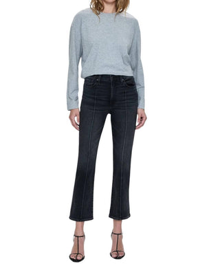 Pistola - Calça Jeans Lennon Crop Boot de Cintura Alta