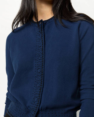 Ann Mashburn - Cardigan com contas de rosas