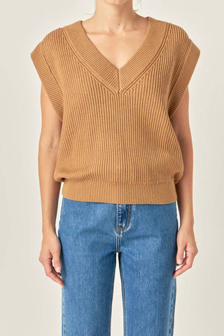 English Factory - Oversized Knit Sweater Vest