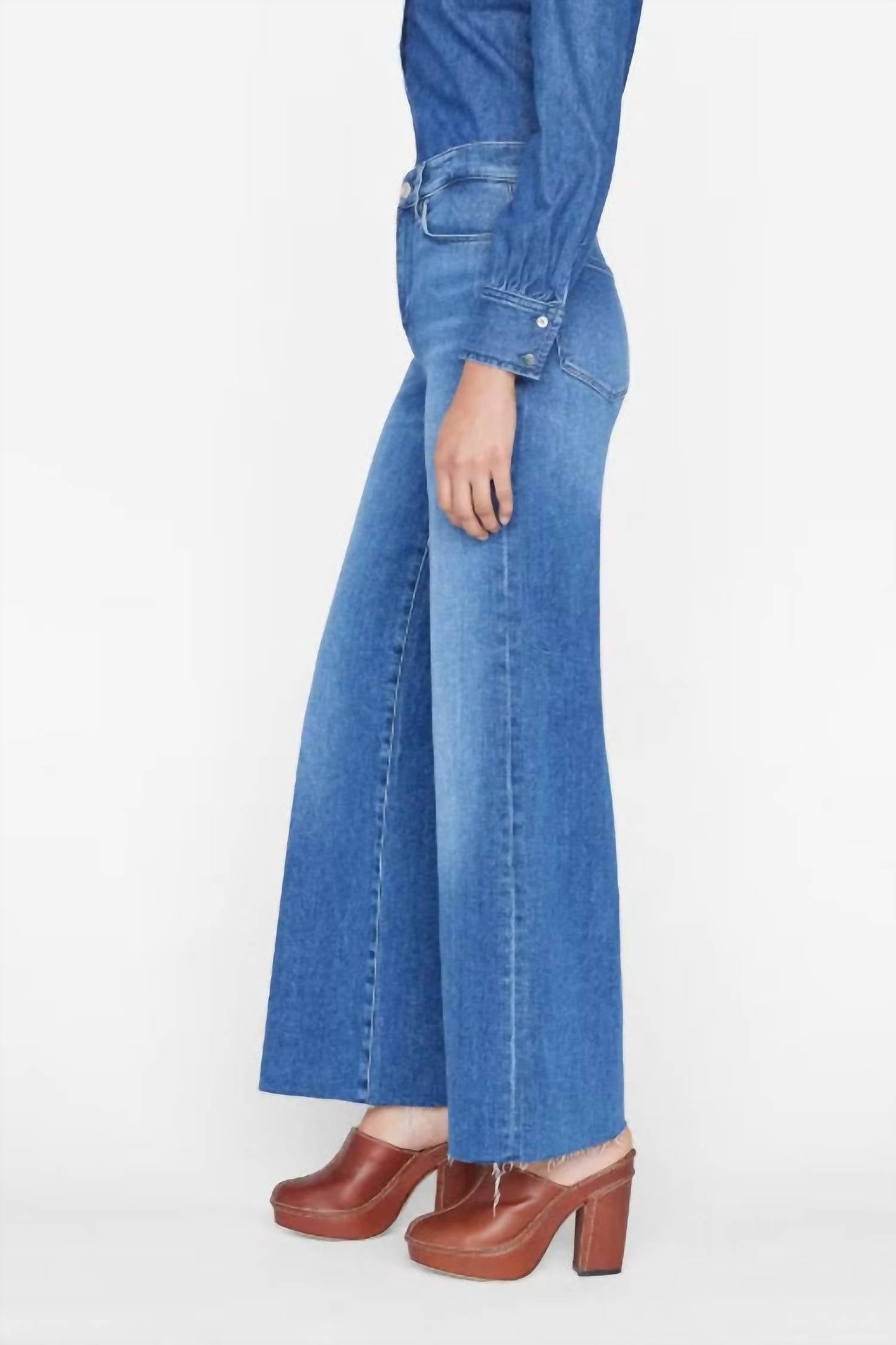 Frame - Le Slim Palazzo Raw Jean