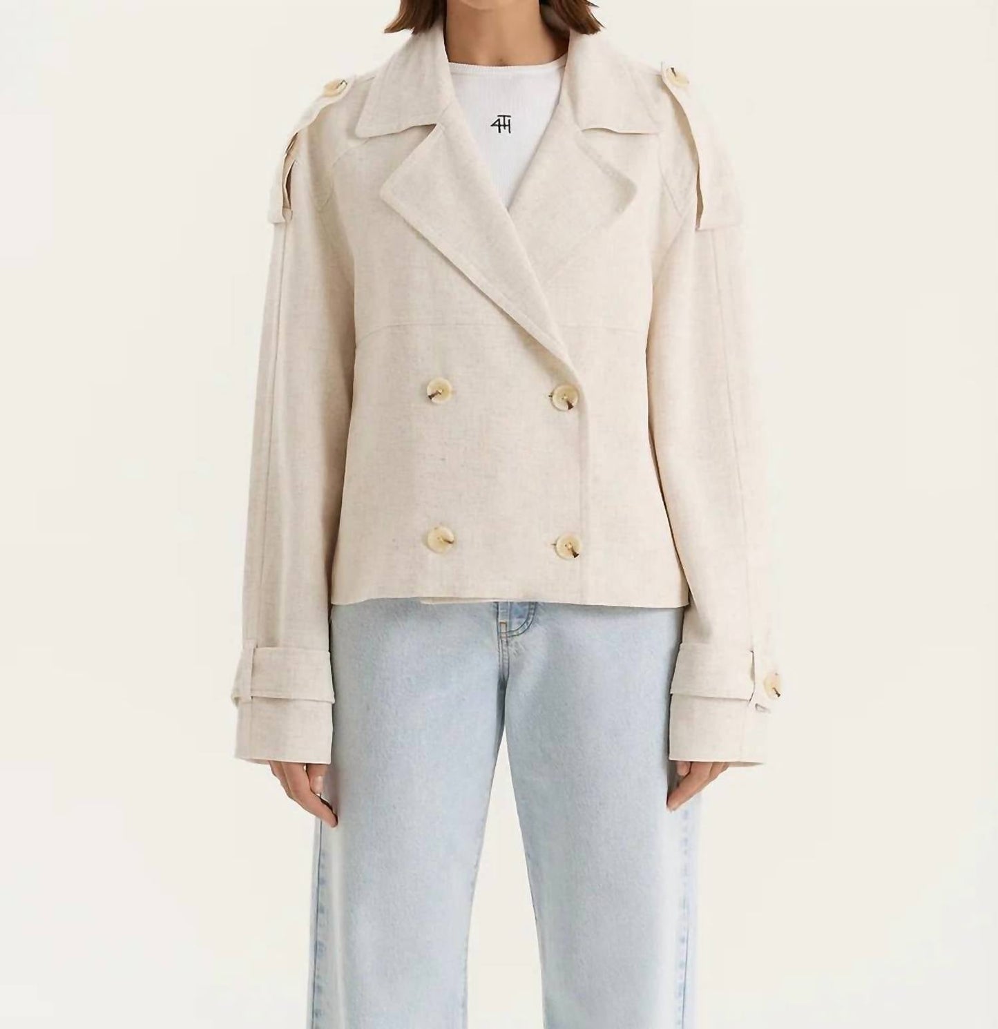 4Th & Reckless - Sorrel Linen Trench Coat