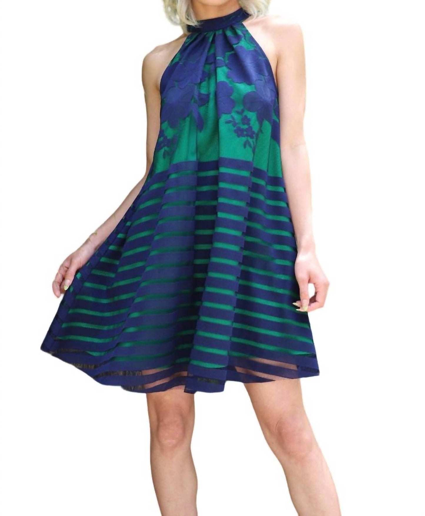 Eva Franco - Halter Swing Mini Dress