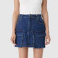 Misha - Aled Denim Pocket Mini Skirt