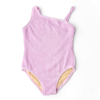 Shade Critters - Girl's One Shoulder Crinkle Swimsuit
