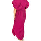 Entro - Puff Sleeve Midi Dress