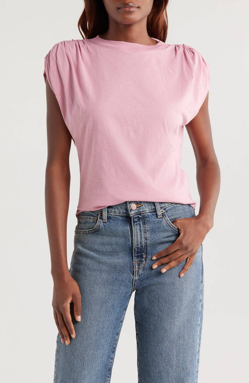 Nation Ltd - Frankie Ribbed Round Neck Top
