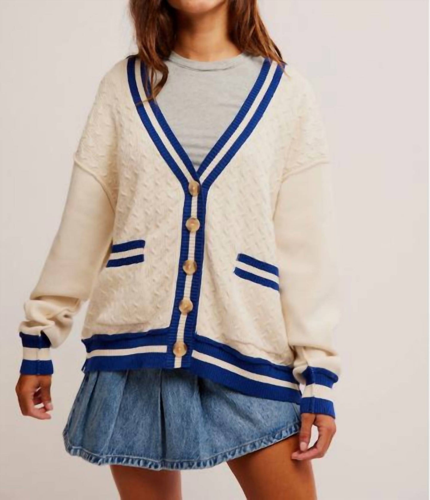 Free People - Wtf Varsity Cardigan