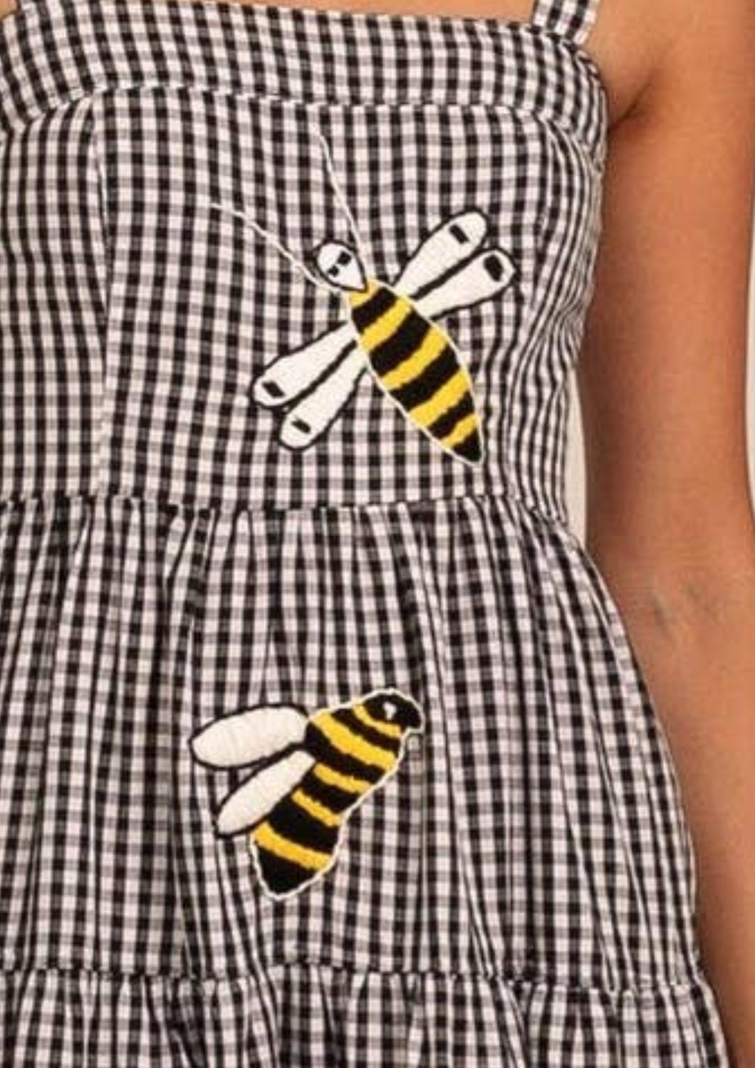 Rosa Clothing - Embroidered Pleated Hem Dress