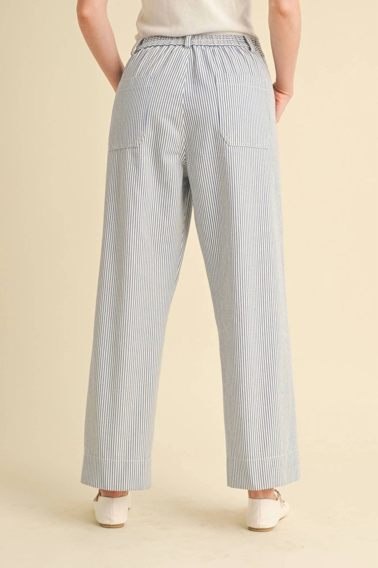&Merci - Striped Wide Leg Pants