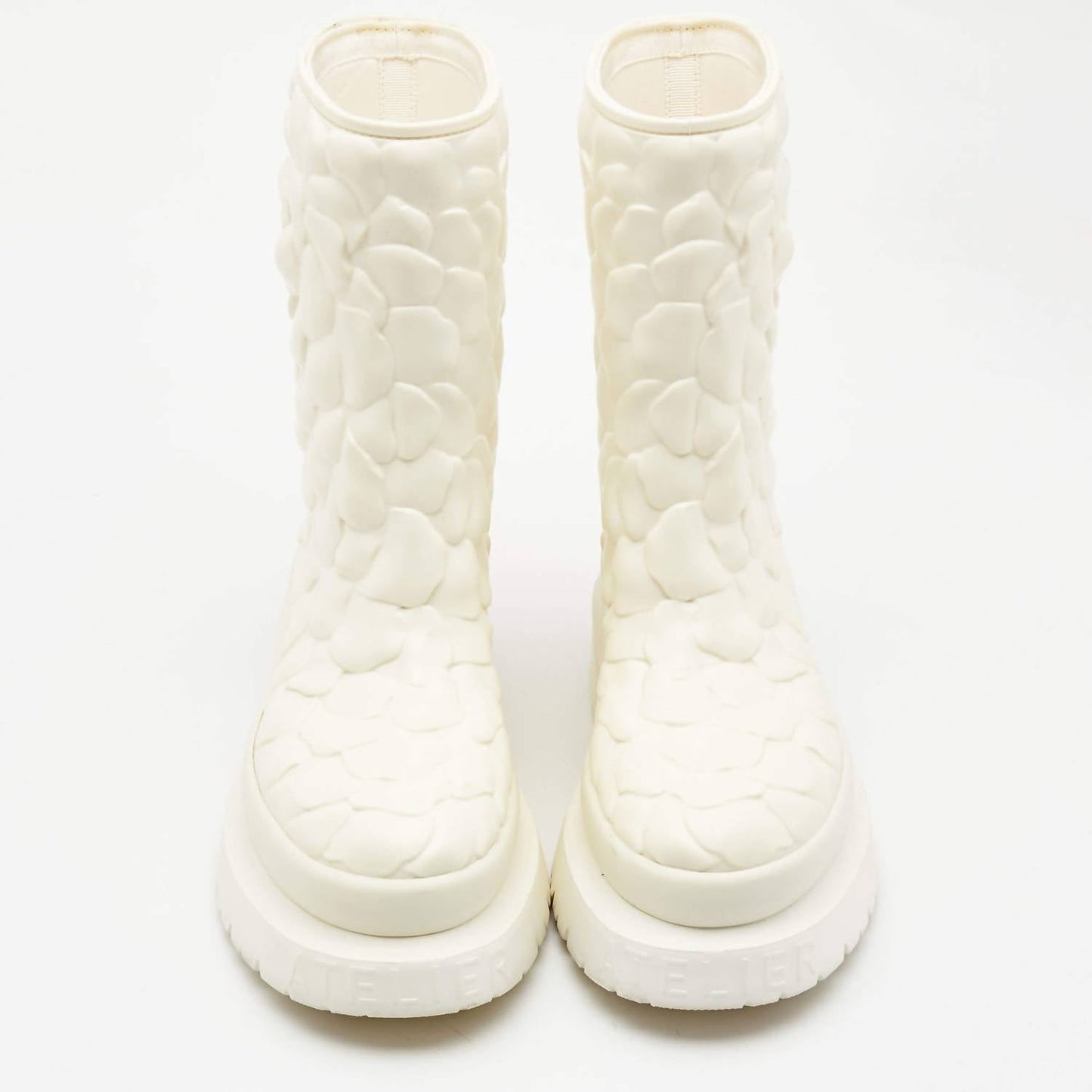 Valentino Garavani - Women's Rubber Rose Edition Atelier Mid Calf Boots
