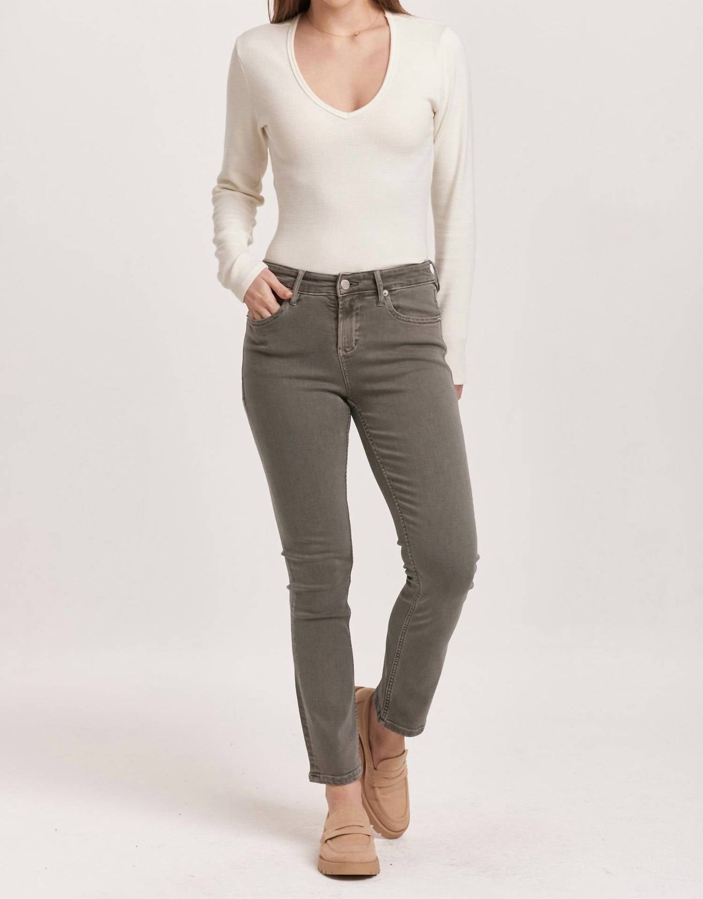 Dear John Denim - Blaire Mid Rise Straight Leg Jeans