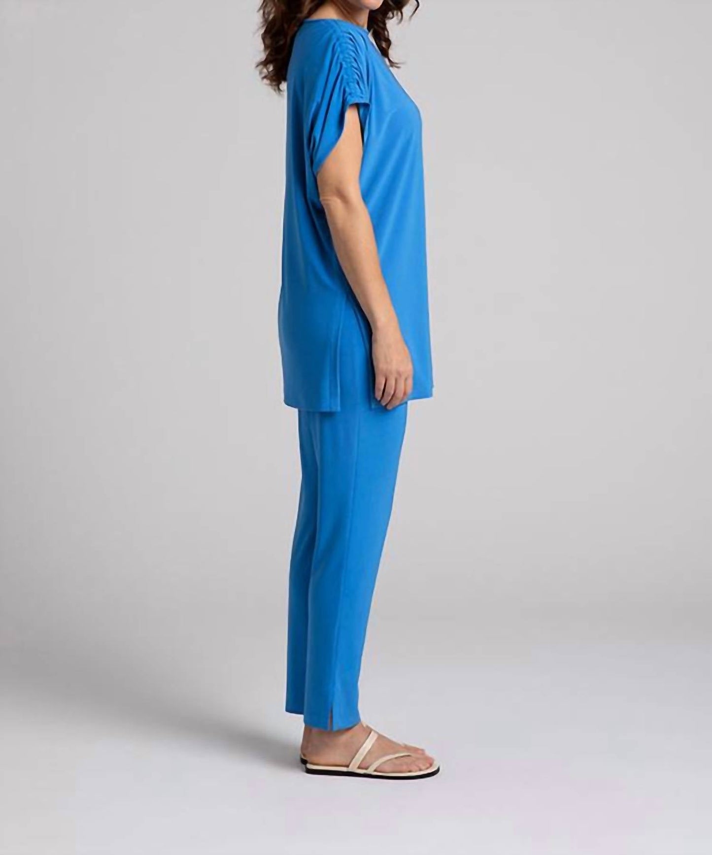 Sympli - Revelry Ruched Shoulder Tunic - Plus
