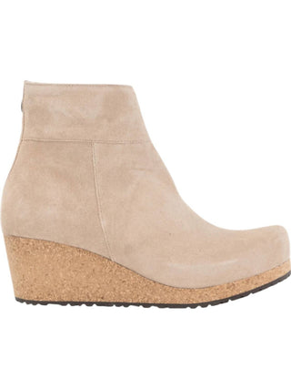 Birkenstock - Botas femininas de couro e camurça Ebba