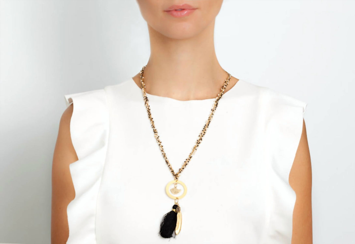 Avenue Chic - Women's Tassel Bird Necklace