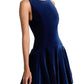 Alice + Olivia - Adley Velvet Drop-waist Mini Dress