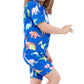 Gottex - Kids Short Sleeve Zip Up Swim Overalls