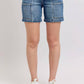 Judy Blue - High Waist Utility Mid Length Denim Short
