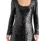 Steve Madden - Charity Long Sleeve Sequin Dress