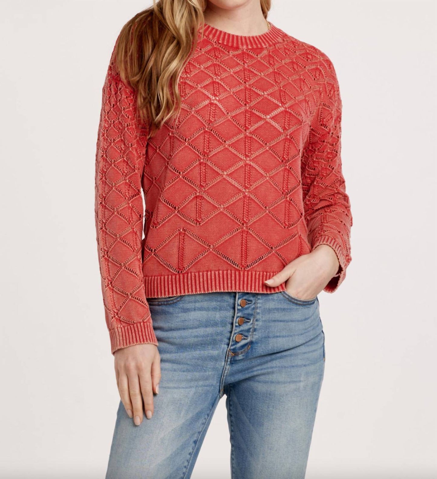 Another Love - Cosette Acid Wash Sweater
