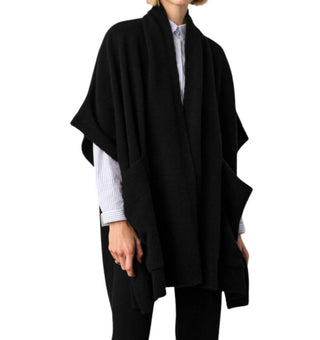 White + Warren - Poncho aberto em mistura de cashmere