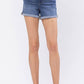 Judy Blue - Mid-rise Cuffed Comfort Waist Maternity Shorts