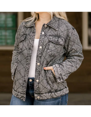 Elan - Oversize Quilted Panel Jacket