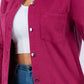 American Bazi - Distressed Button Up Long Sleeve Denim Jacket