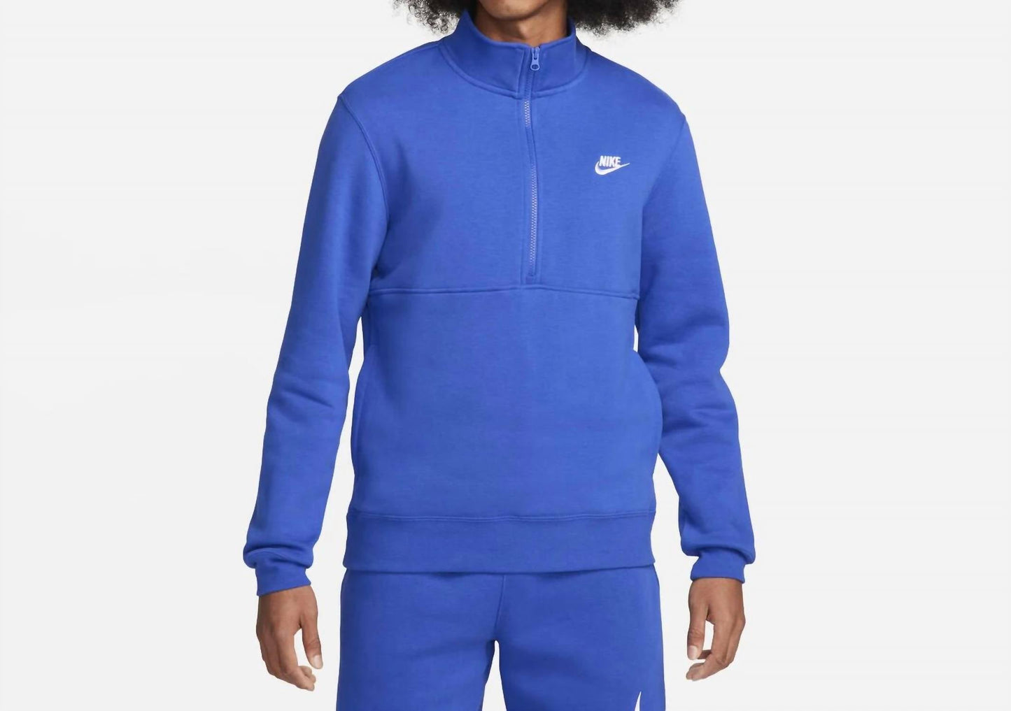 Nike - Men's Sportswear Club Brushed-Back 1/2-Zip Sweatshirt