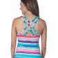 24Th & Ocean - Criss Cross Tankini Top