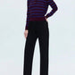 Pistola - Tate High Rise Bowed Straight Leg Jeans