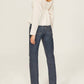Something Navy - Cinched Front Blouse