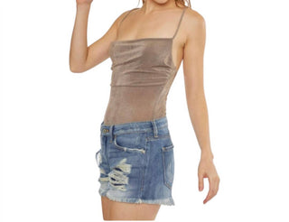 Kancan - Shorts jeans boyfriend de cintura média