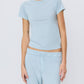 Eterne - Fitted Crewneck Short Sleeve T-shirt